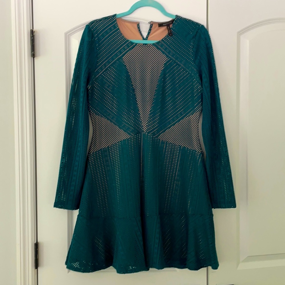 BCBG Teal cut out dress. Like new condition.